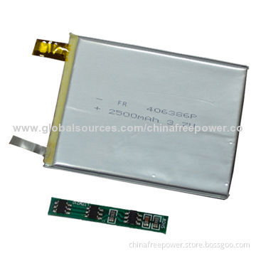 2500mAh/Lithium Polymer Battery, Safety, Thin